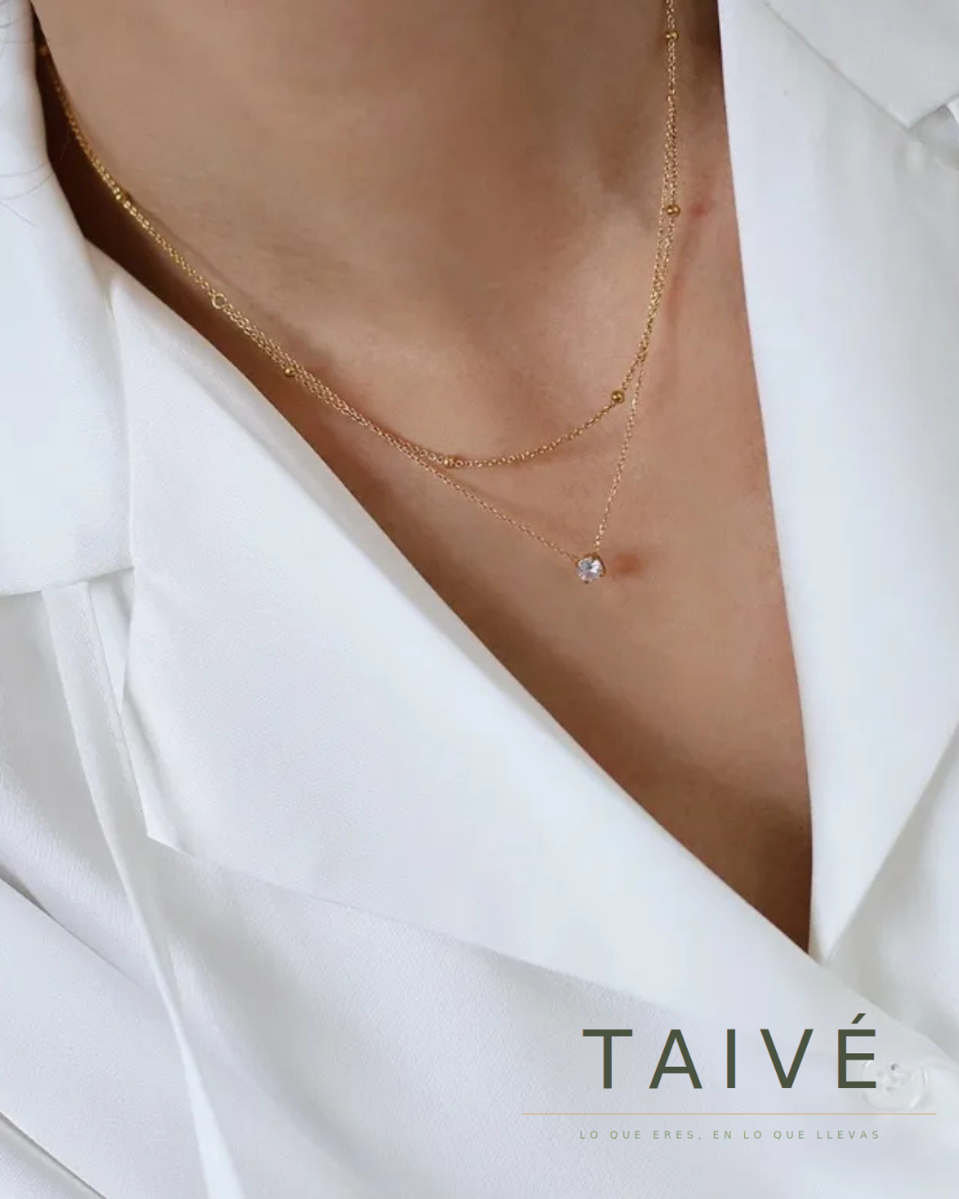 Cristal — Collar Doble Capa