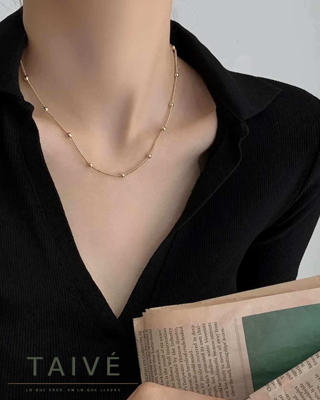 Constelación — Collar Puntitos Dorados