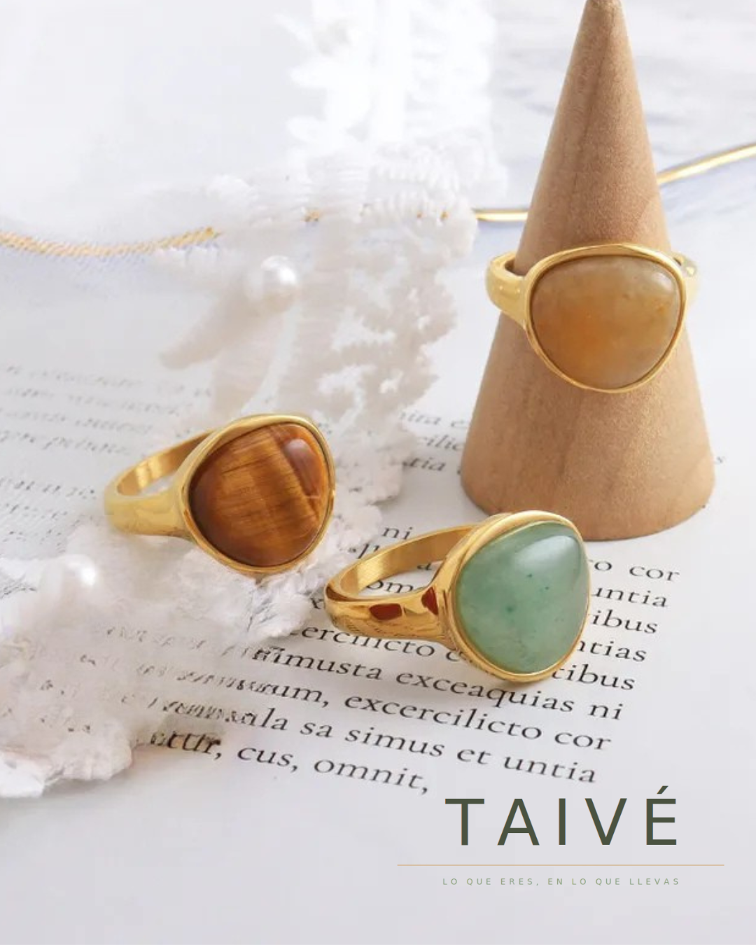 Gaia — Anillo Piedra Natural